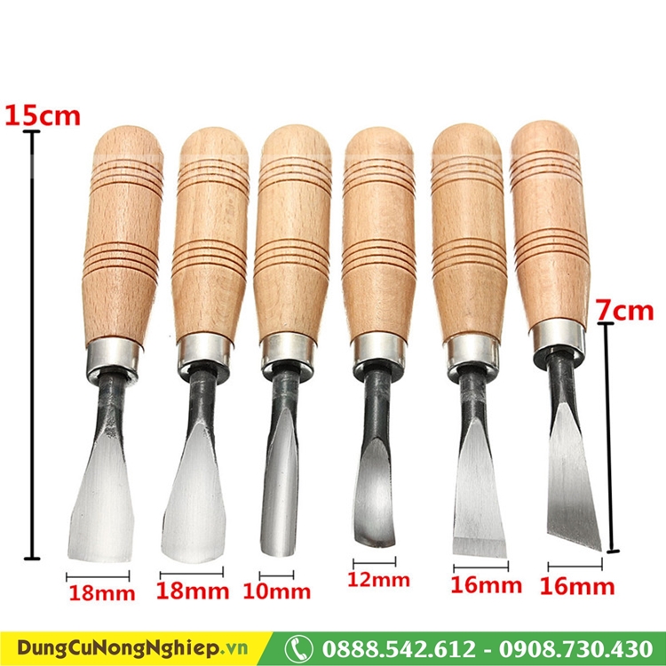 Bộ đục gỗ 6 cây cao cấp
