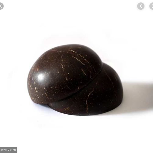 Chén (Bát) Gáo Dừa Tự Nhiên One4One (mài bóng và mài thô - không ngâm/sơn hóa chất) / Coconut Bowl
