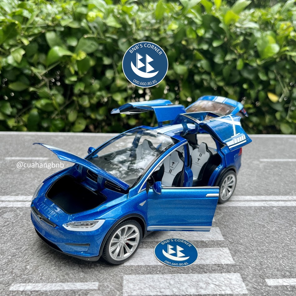 |BNB's Corner| Mô hình xe 1:24 Tesla Model X hãng MiniAuto
