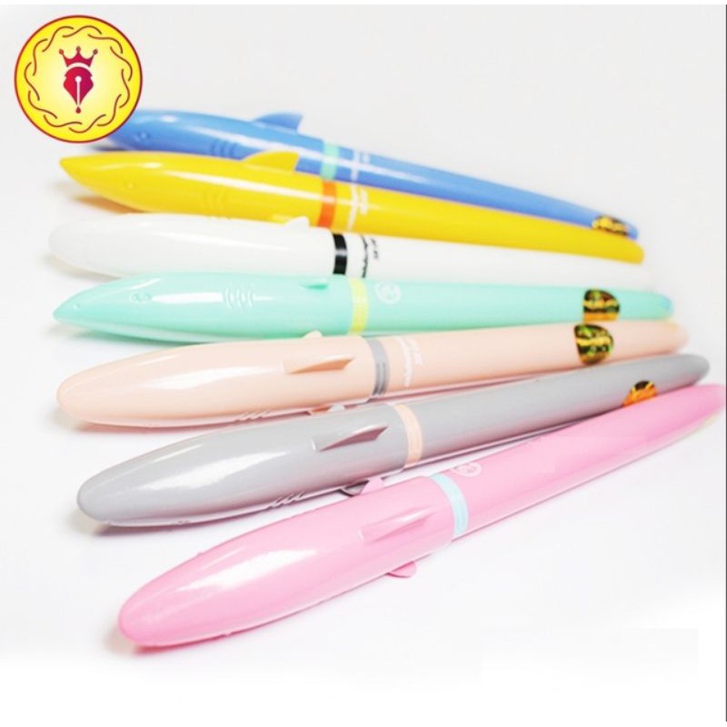 [HCM]Bút Máy Ánh Dương Mặt Cười Cá Heo SH056