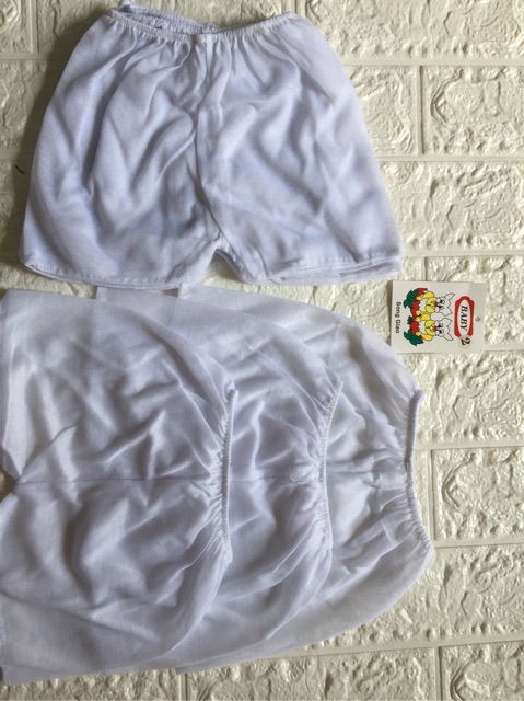 [HCM]Set 10 quần ngắn trắng mỏng cho bé sơ sinh đến 18 tháng