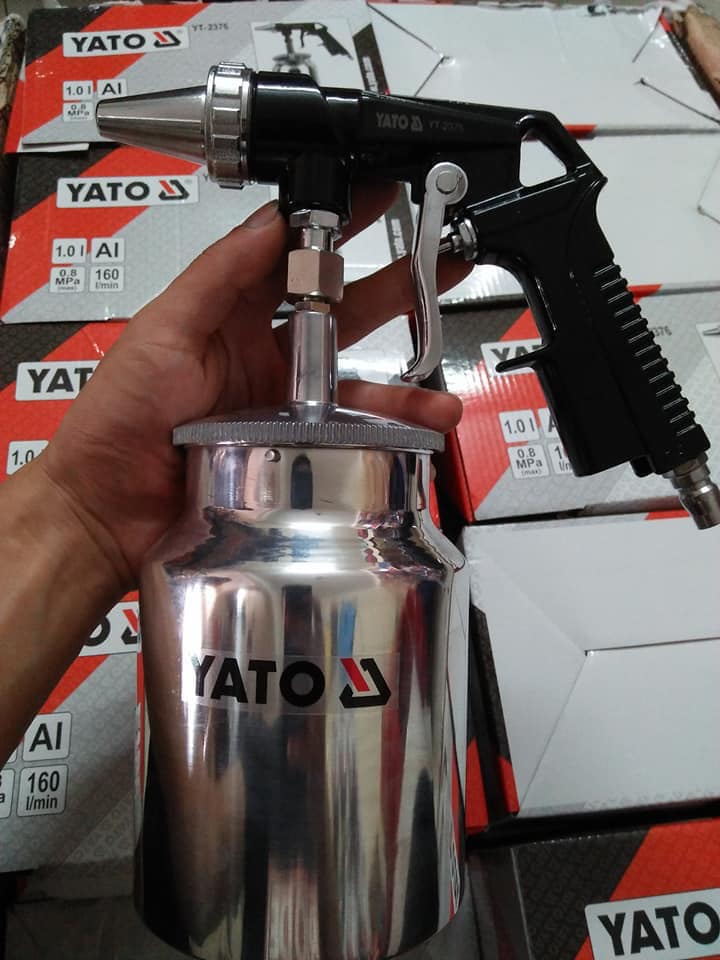 Máy Phun Cát Yato Cầm Tay 1L 100%