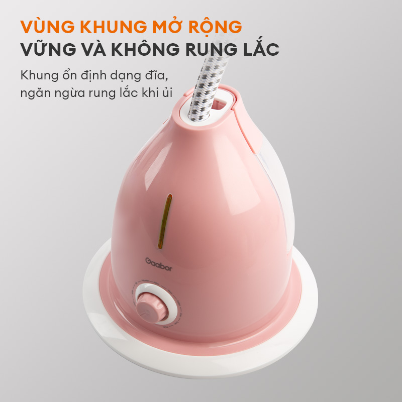 Bàn ủi hơi nước dạng đứng 2in1 GGS-M05A KA / GS2000M-PK01A công suất 1800W thương hiệu GAABOR - Hàng chính hãng