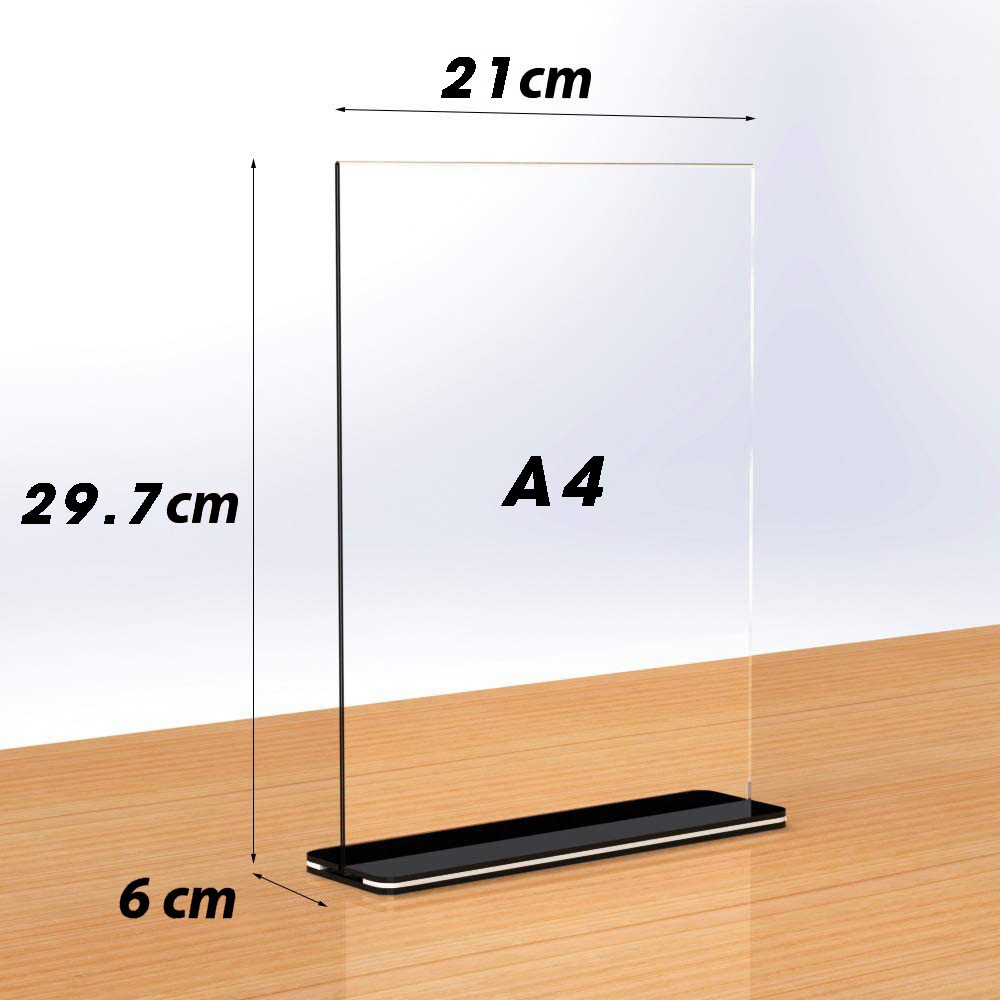 Menu mica a4,a5,a6,kệ menu để bàn đế chữ t
