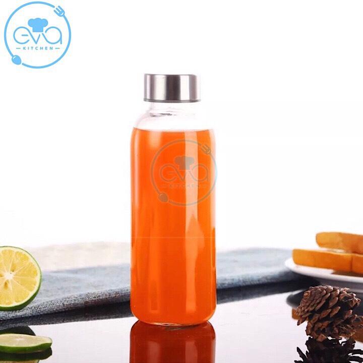 [HCM]Combo 5 Bình Đựng Nước Thủy Tinh Có Dây Xách 300 Ml
