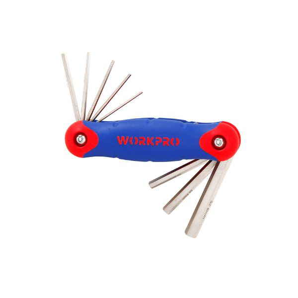 Bộ lục giác 8 chi tiết gấp gọn workpro w022002