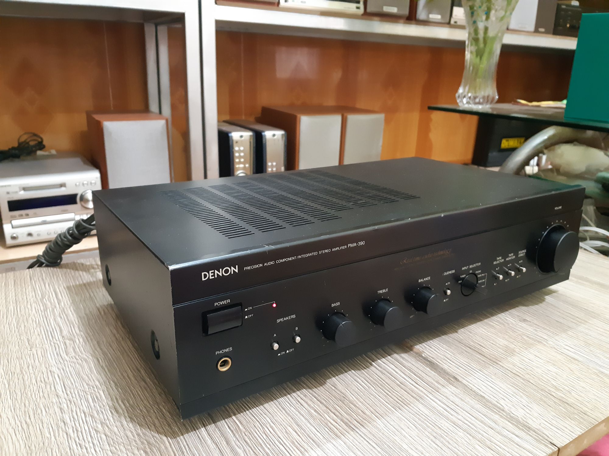 Amply Denon PMA-390 bãi Nhật nguyên rin