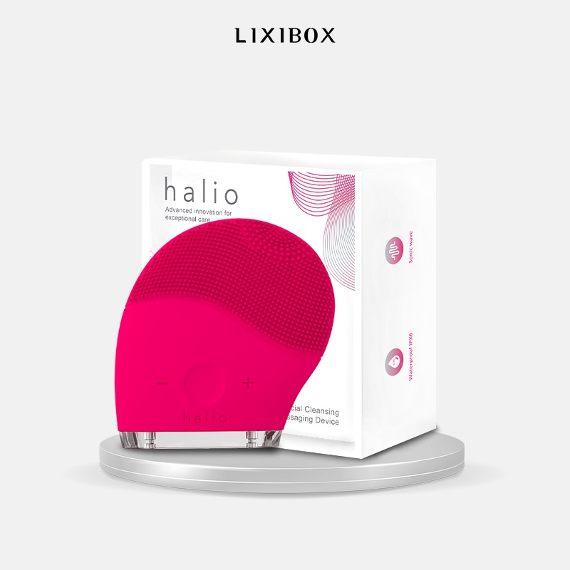 Máy Rửa Mặt Sóng Âm Halio Facial Cleansing & Massaging Device Limited Edition Hot Pink