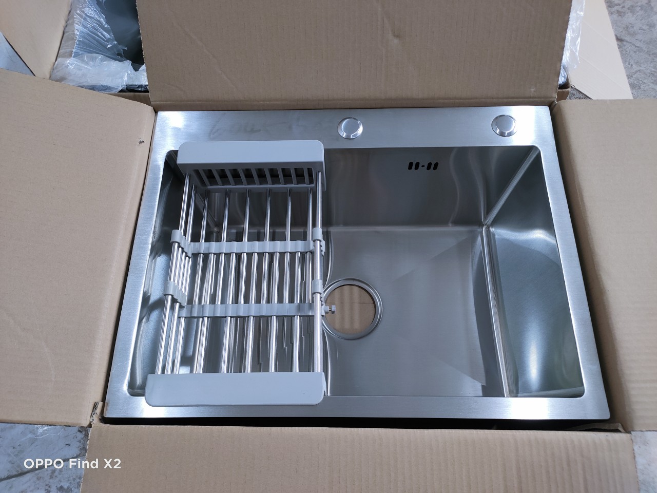 [Chậu Đúc]Chậu rửa chén bát Inox 304 - KT 6045