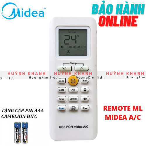REMOTE ML USE FOR MI.DE.A A/C BỀN ĐẸP