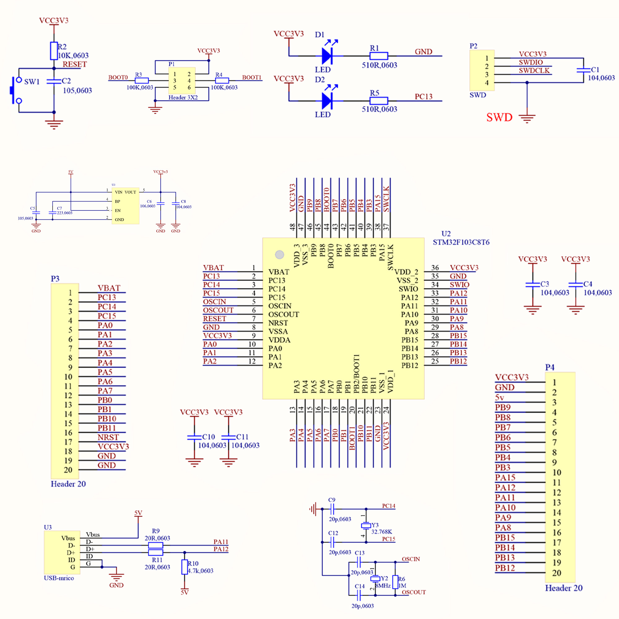 Mạch STM32F103C8T6