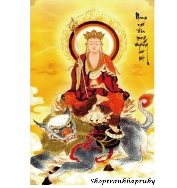 [HCM]Tranh đính đá Địa Tạng Vương Bồ Tát kích thước nhỏ ✅85×60 cm -️ VS471
