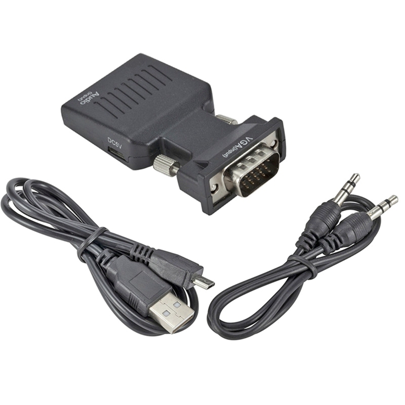 Vga to HDMI-Compatible Adapter Vga Male to HDMI-Compatible Female Laptop to Tv Projector