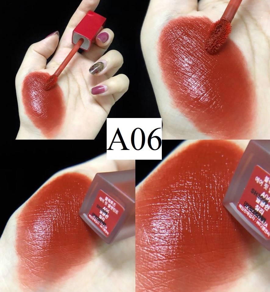 Son Black rouge A06 màu đỏ đất ngả gạch