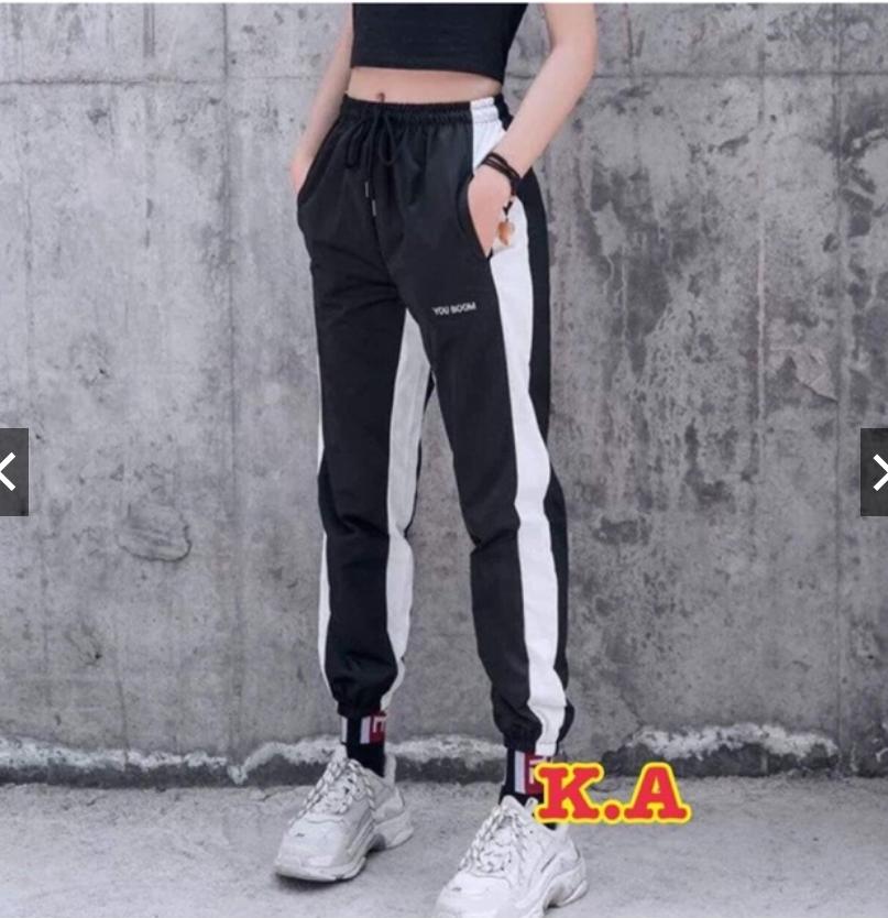Quần jogger nữ có quay video hang thật
