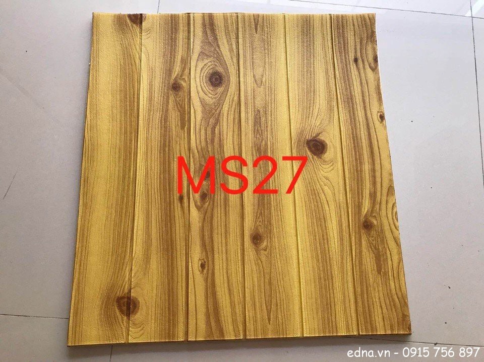 Bộ 20 tấm Xốp Dán Tường Giả Gỗ 3D Loại 1 dày 7mm Cách Âm, Cách Nhiệt Tiêu Chuẩn Hàn Quốc (kt 70cm x 77cm)
