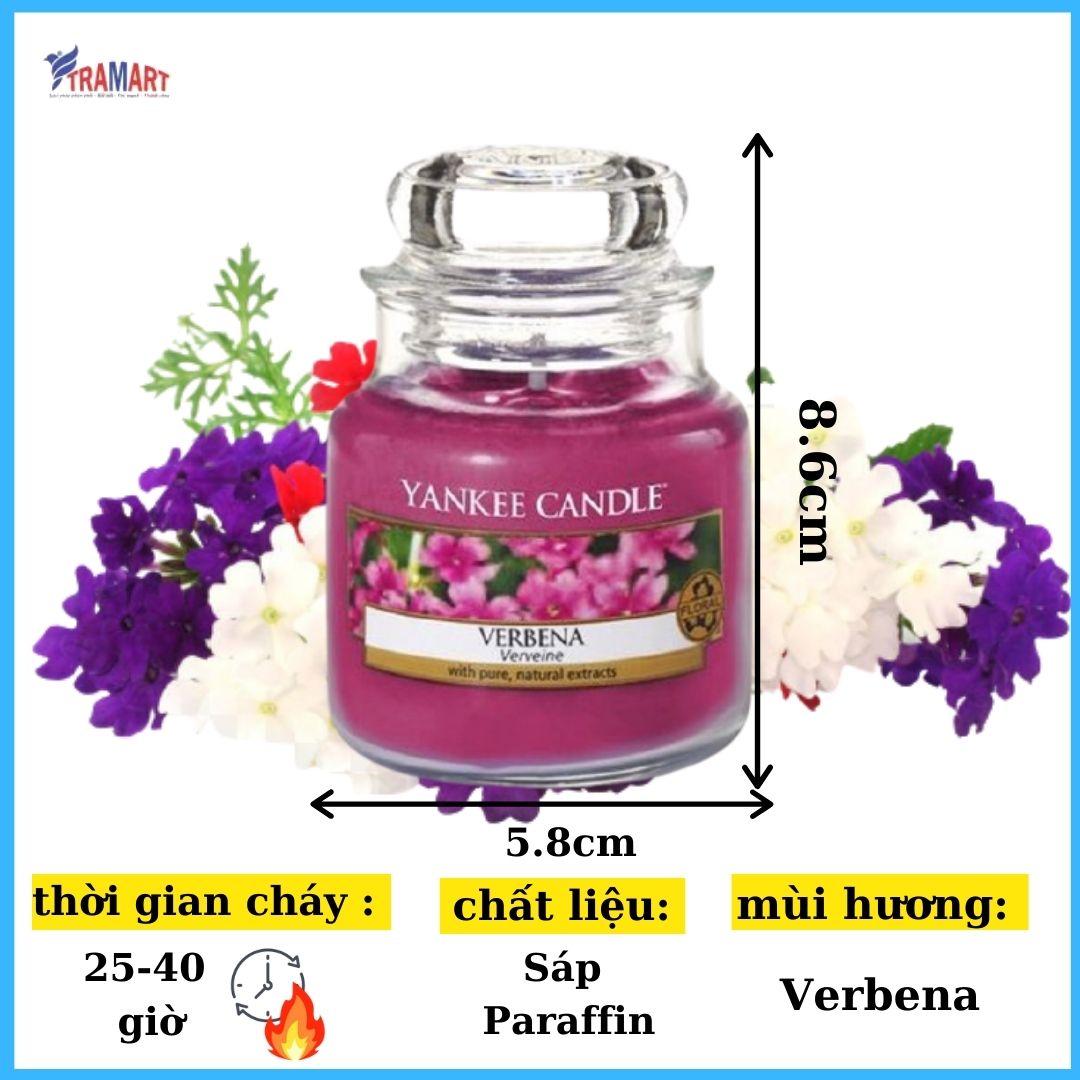 Hũ nến thơm Verbena Yankee Candle YAN0231 (Size S 104g)