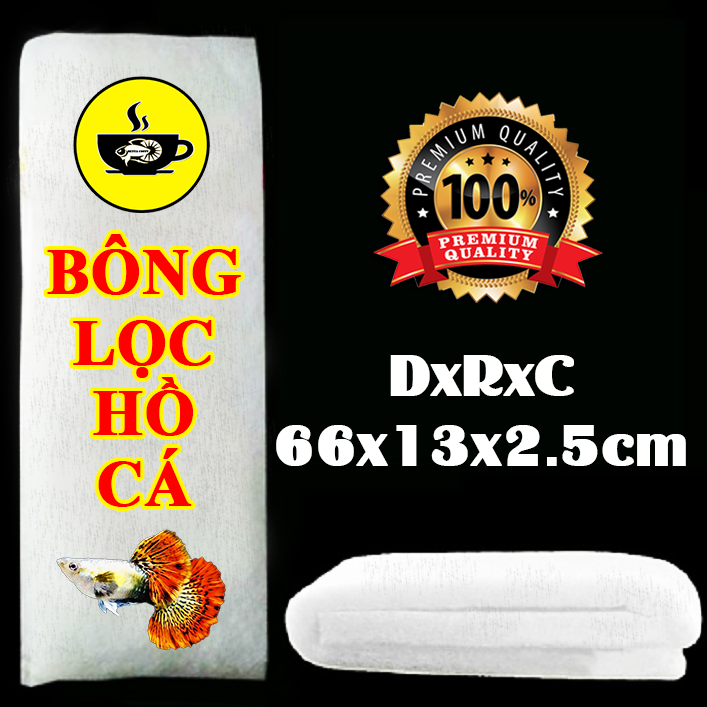 1 miếng Bông Lọc Nước Hồ Cá - Trắng