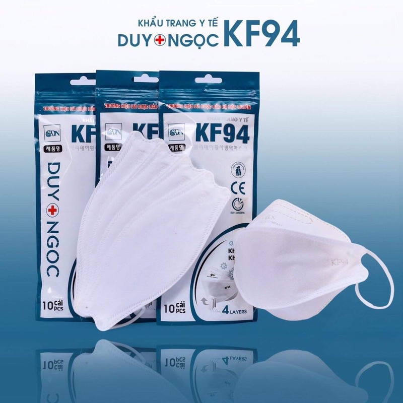 [1 TÚI 5 CHIẾC ] Khẩu trang 4D mark kháng khuẩn KF94 công nghệ Hàn Quốc
