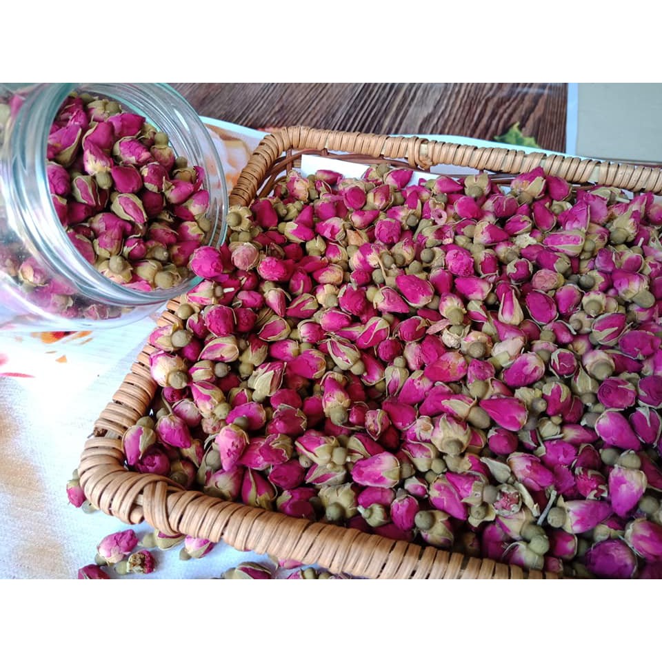 100G [LONPET] Nụ Hoa Hồng Đà Lạt (Nguyên Nụ Khô Thơm Đẹp) | MULTIFOOD