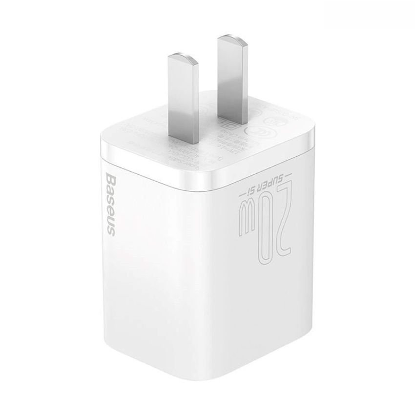 Củ sạc nhanh nhỏ gọn baseus super si quick charger 20w ccsup dùng cho iphone - hàng chính hãng