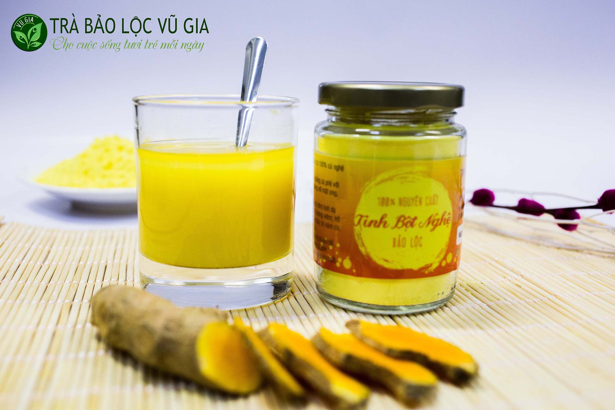 Combo Tinh Bột Nghệ + Bột Cám Gạo - Nguyên Chất Vũ Gia (100gr/hũ) + Tặng Cọ Quét Mặt Nạ Silicon Cao Cấp - Hỗ trợ dạ dày tiêu hóa làm đẹp dưỡng da xóa mờ tàn nhang thâm nám - Đã được kiểm nghiệm y tế