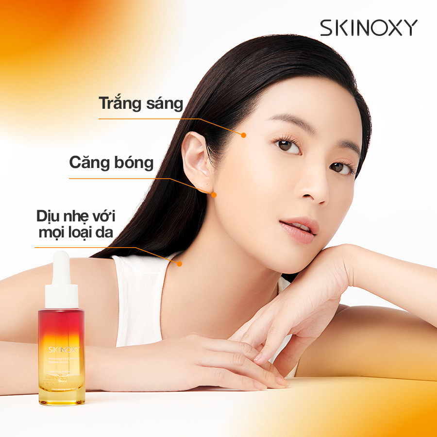 [HÀNG TẶNG KHÔNG BÁN] Skinoxy Advanced Vit C Peptide Booster Serum – 9Ml (Tinh Chất Dưỡng Da Sáng Da Và Mờ Thâm Skinoxy - 9Ml)