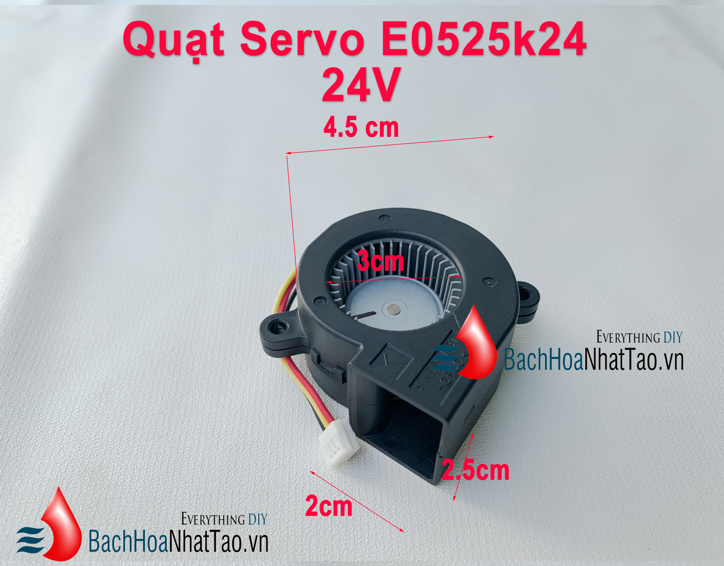 Quạt Sò Nidec Servo 5cm x 2.5cm 12v