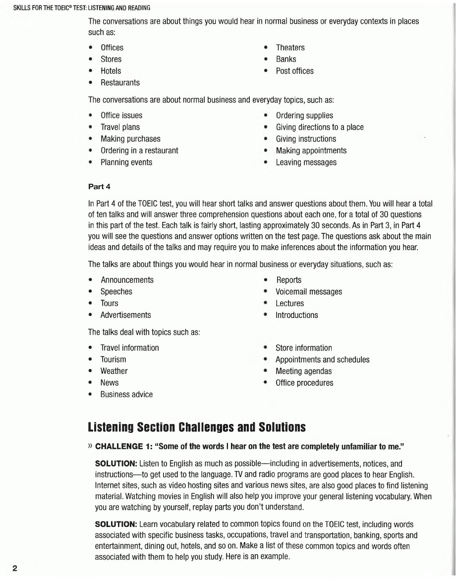 Skills for the TOEIC Test Listening and Reading (Sách đen trắng)