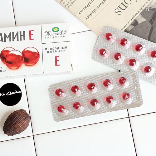 Vitamin E Mirrolla Nga vỉ 20 viên giúp đẹp da, móng tóc