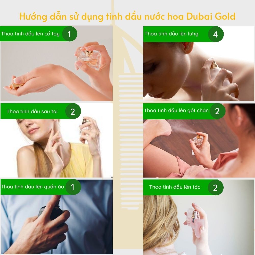 Tinh dầu nước hoa Dubai (5ml, 15ml, 17ml)