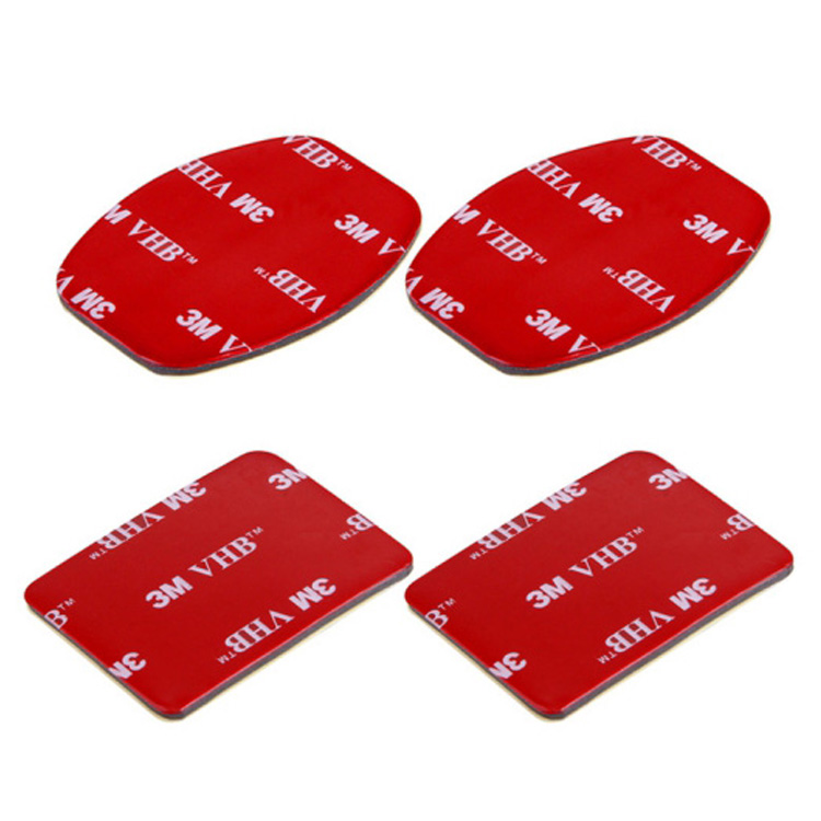 Bộ 2 miếng dán 3M đế cong + 2 miếng dán 3M đế phẳng cho Gopro, Sjcam