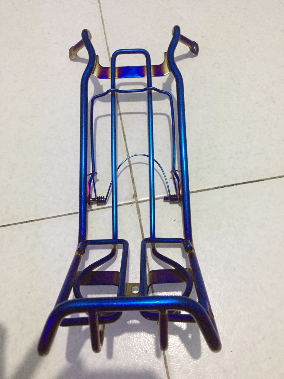 Baga giữa INOX 10ly & titan 7 màu xe Wave A 100cc, Wave RS-100 (2006-2016), Wave S100