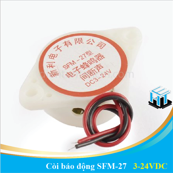 Còi báo động SFM-27 3-24VDC( còi kêu liên tục)
