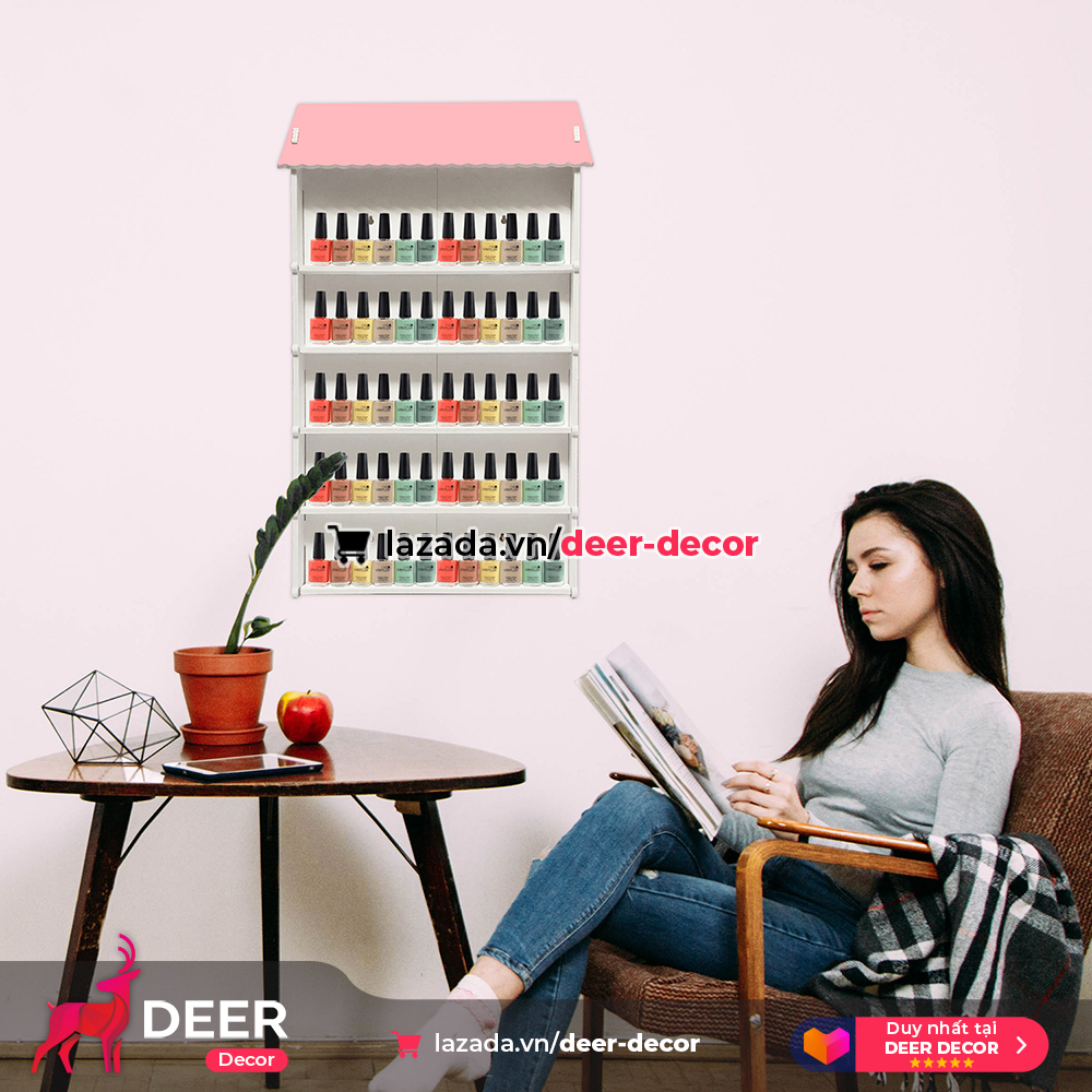 Kệ Đựng Chai Nước Sơn Treo Tường - DEER DECOR