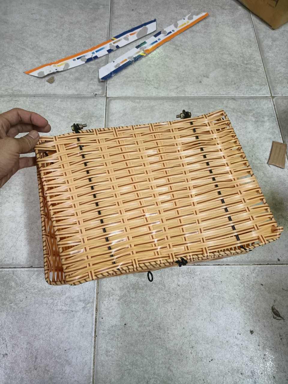 Rổ Mây gắn cho xe Cup