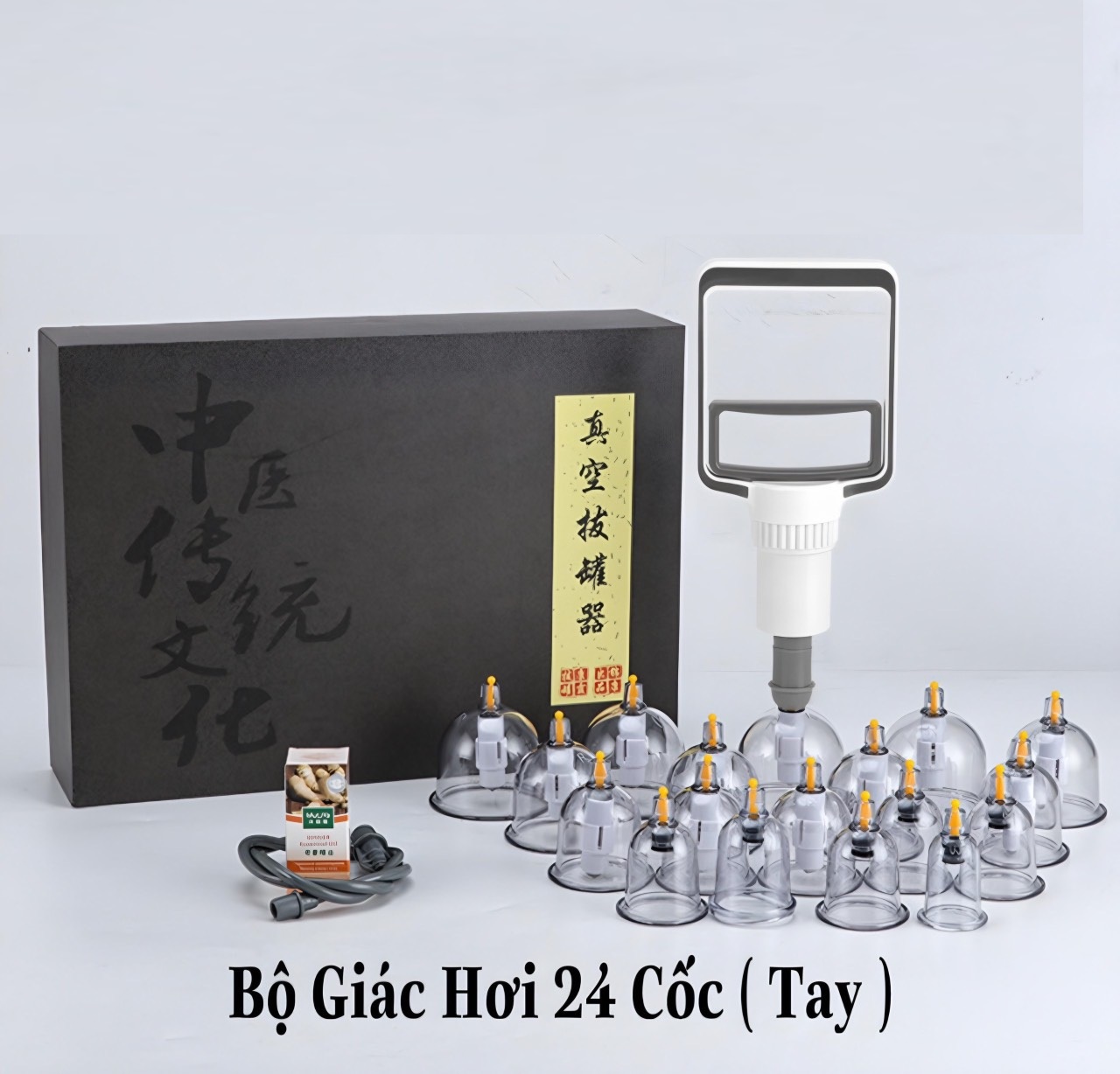 Bộ Giác Hơi Không Dùng Lửa 24 Cốc Massage Chăm Sóc Cơ Thể