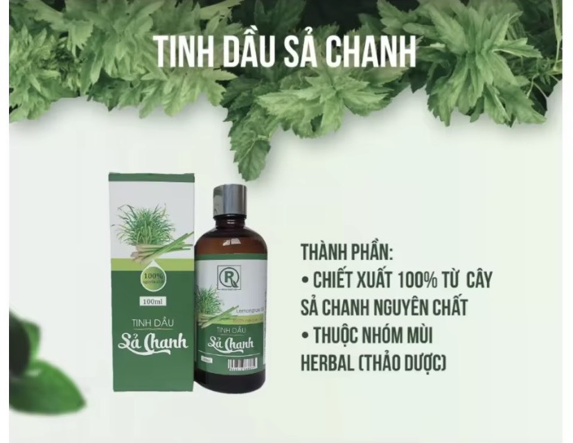 Tinh Dầu Sả Chanh Nguyên Chất 100ml