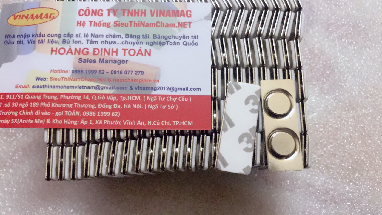 NAM CHÂM THẺ TÊN 34 x 13 mm