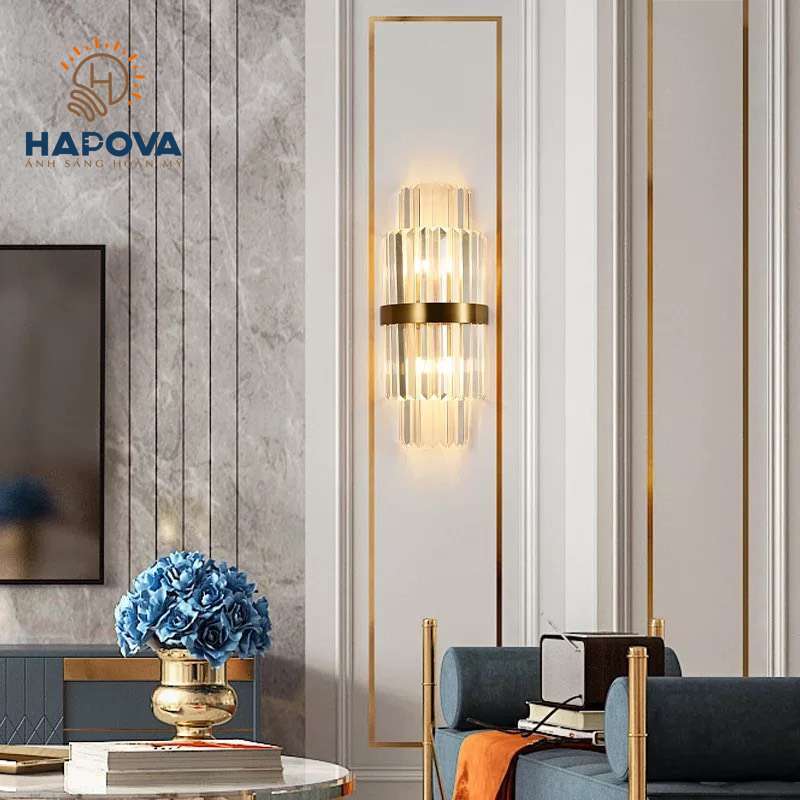 Đèn tường phòng ngủ pha lê HAPOVA NICA PH1B