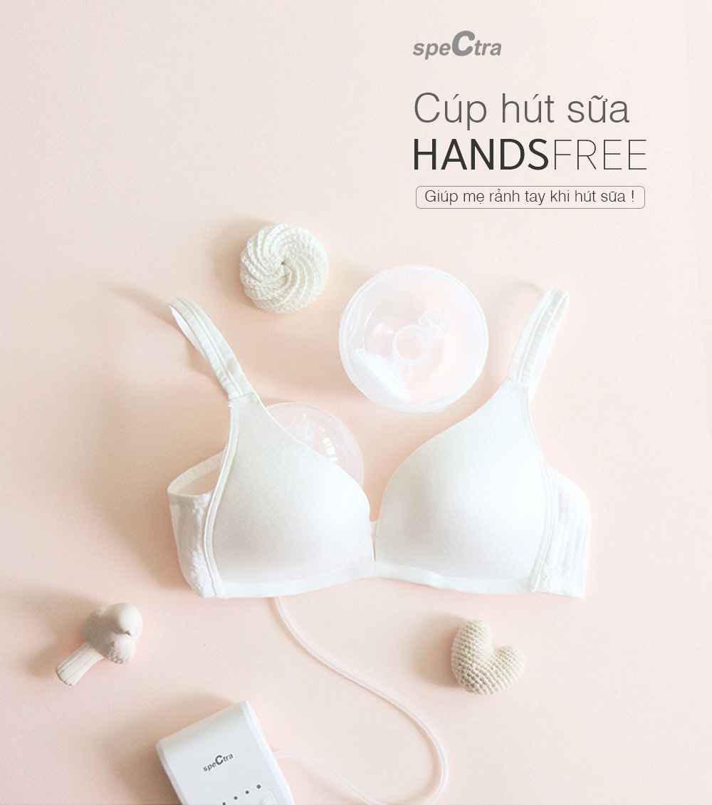 BỘ CUP HÚT SỮA RẢNH TAY SPECTRA HANDSFREE (SIZE 24/25/28MM)