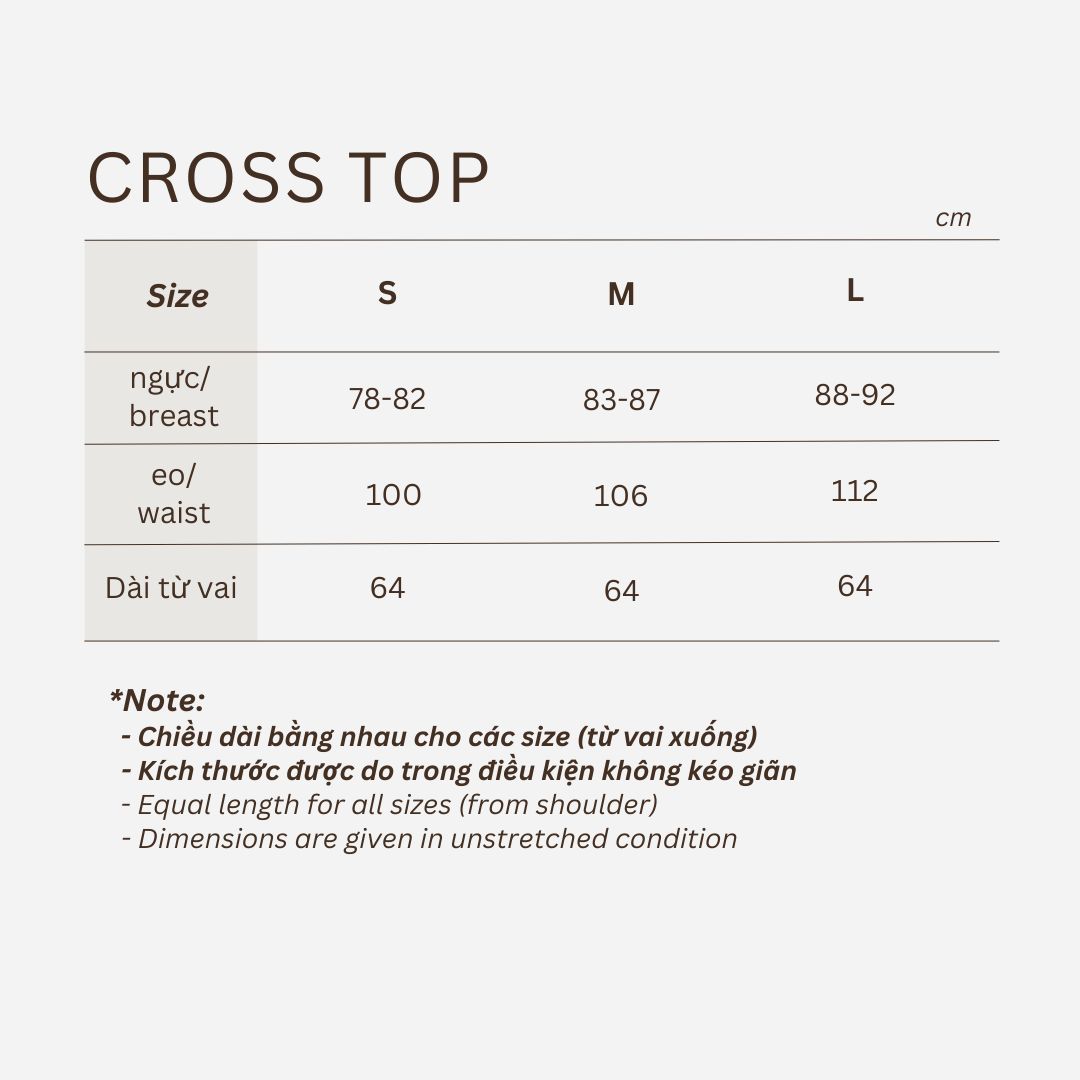 HIGHCHIC - CROSS TOP - ÁO THUN GÂN VAI CHÉO