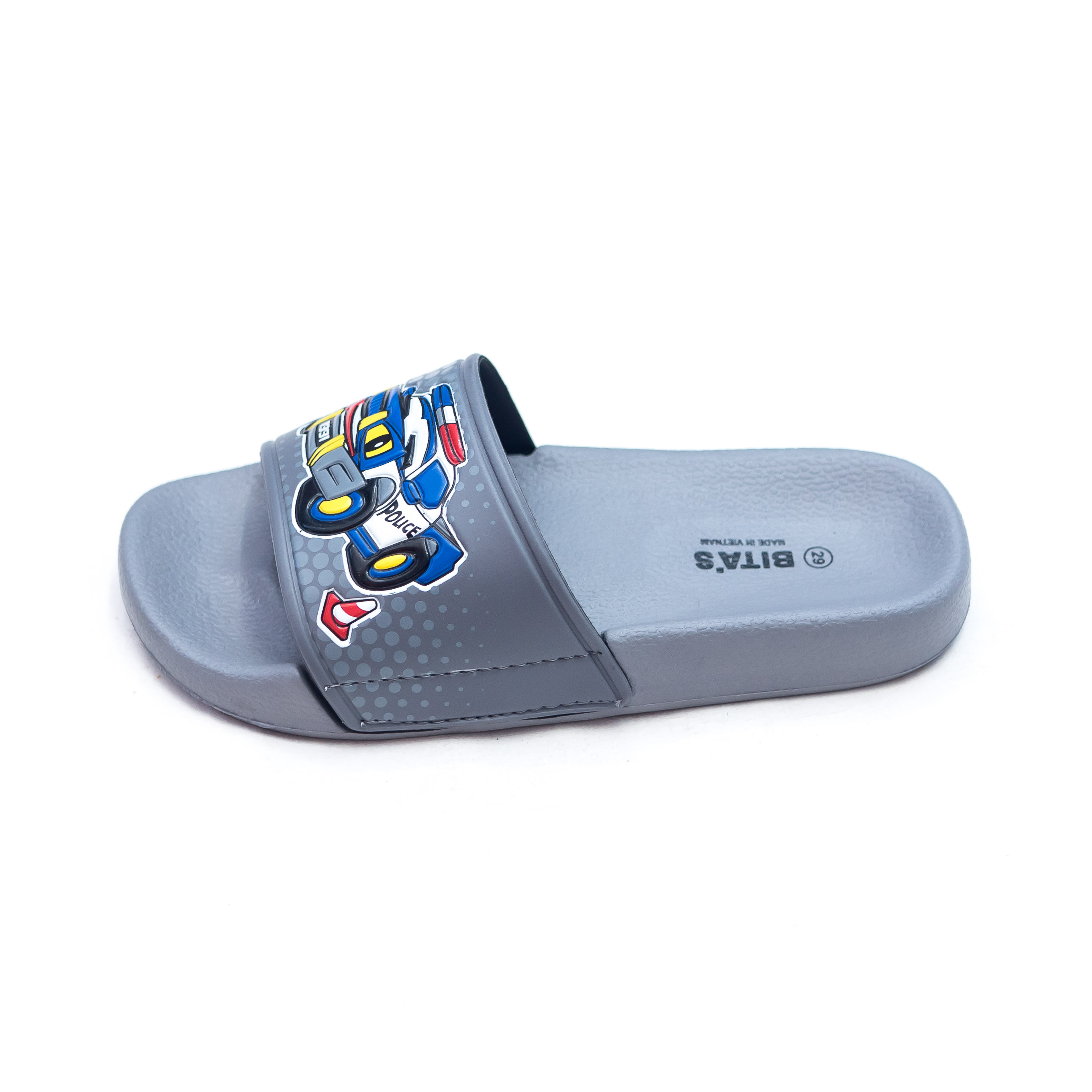 [Hoàn Xu] [FORM TO GIẢM 2 SIZE] DÉP LÊ QUAI NGANG BÉ TRAI BITA'S HOẠT HÌNH EBY.17 (ĐEN + ĐỎ + NAVY + XÁM) - BITAS