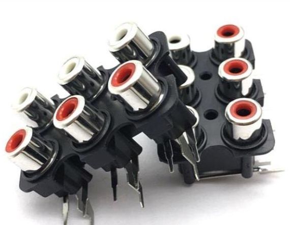 Trạm av 6 - ổ av 6 lỗ trong loa, amply