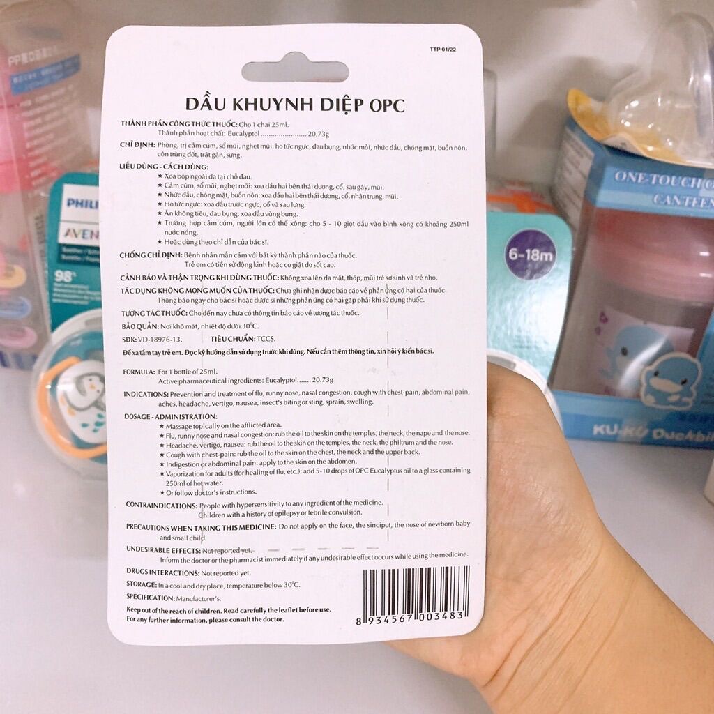 Dầu khuynh diệp cho Bé Yêu 25ml