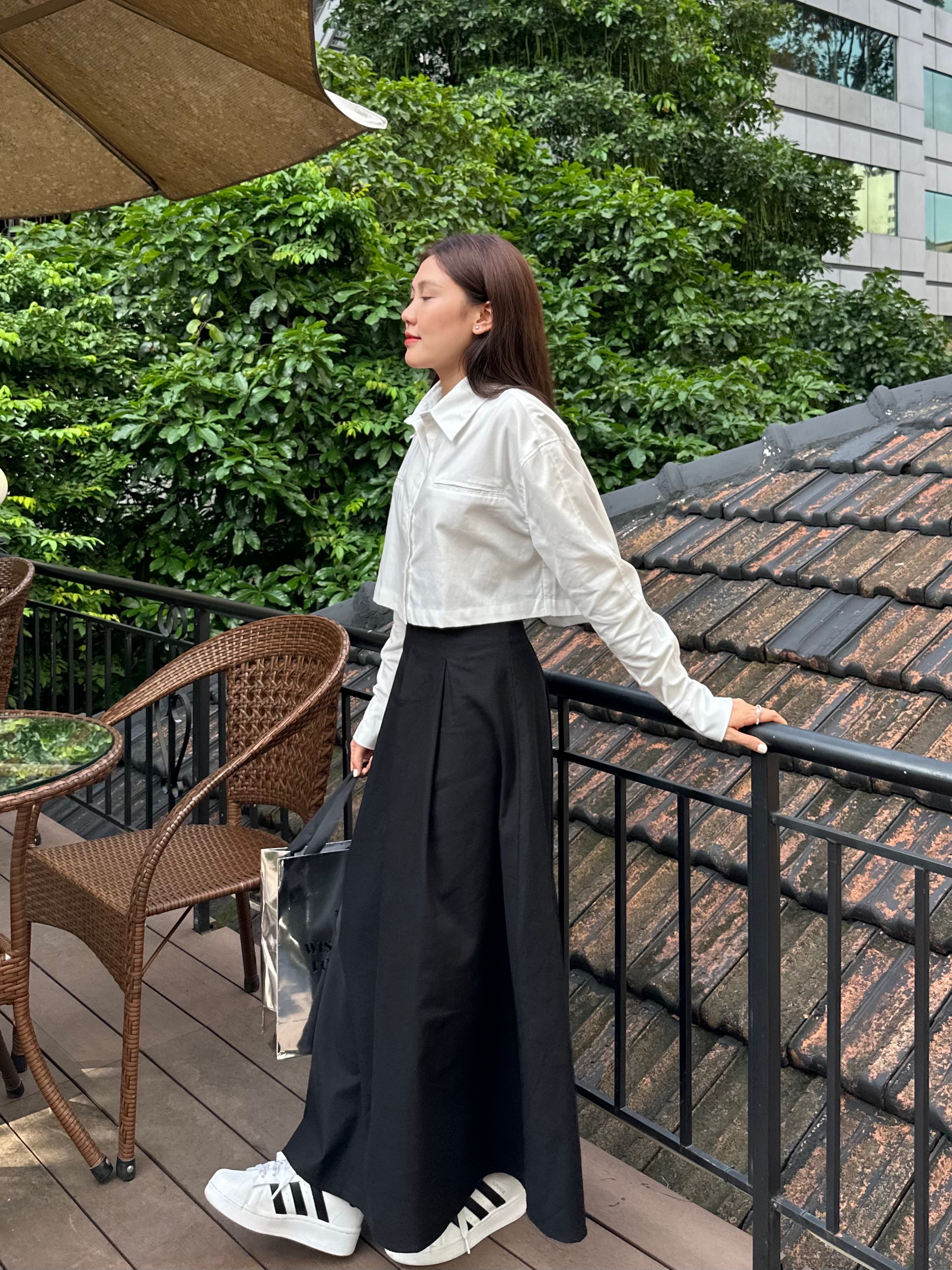 Áo sơmi croptop linen - 𝐋𝐢𝐧𝐞𝐧 𝐒𝐡𝐢𝐫𝐭