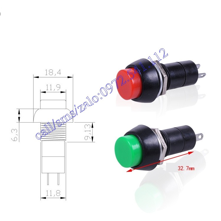Công tắc tròn nhấn thả