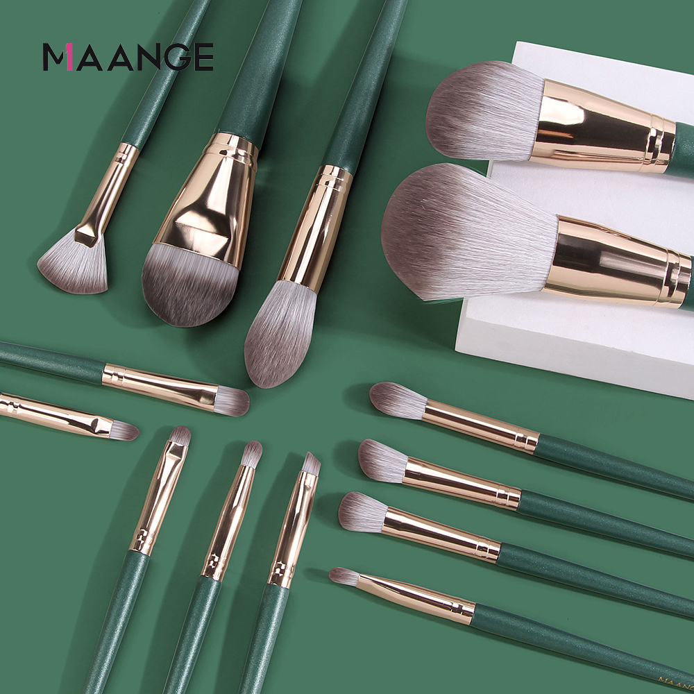Bộ 14 Cọ Trang Điểm MAANGE Chuyên Nghiệp Mềm Mại Tiện Dụng