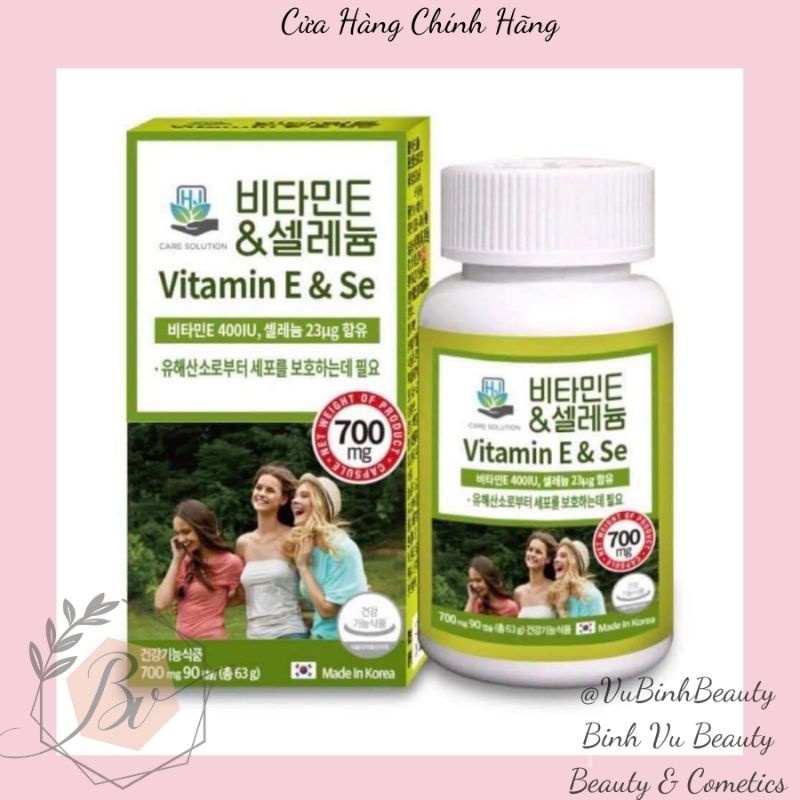 VIÊN UỐNG VITAMIN E VÀ SELENIUM 700MG 90 VIÊN