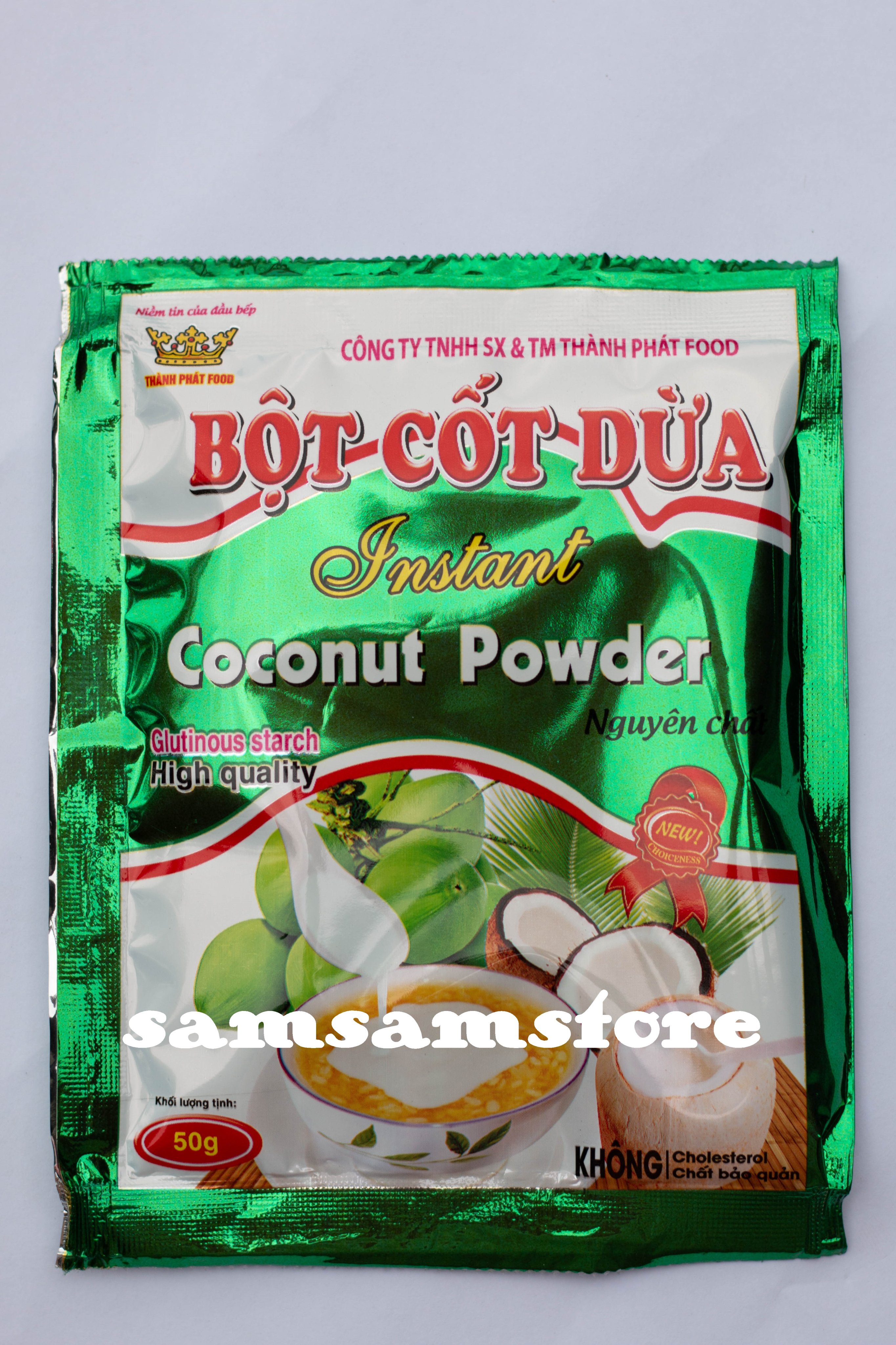 Bột cốt dừa không đường Thành Phát 50g